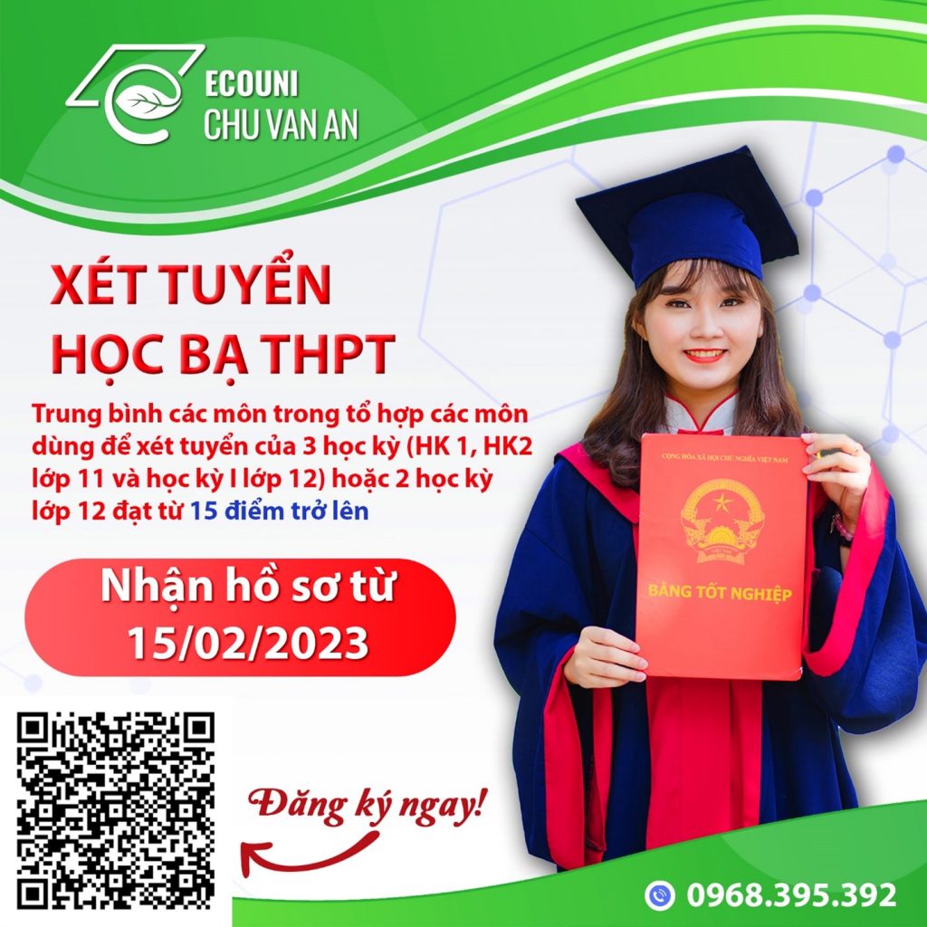 Nhận Hồ Sơ Xét Tuyển đại Học Năm 2023 Bằng Học Bạ Thpt Ecouni